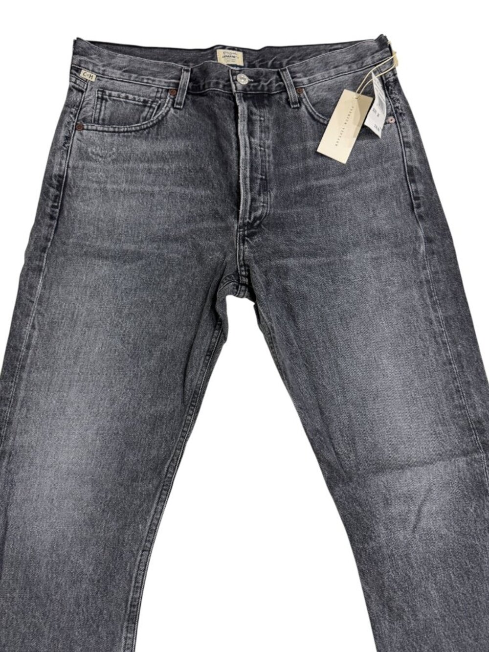 🆕 Citizens of Humanity Charlotte High Rise Straight Jeans Grayscale Wash $278🏷 - Picture 4 of 12